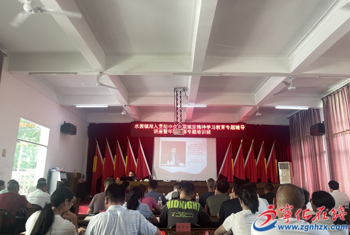 水茜镇举办深入贯彻中央八项规定精神学习教育专题辅导讲座暨年轻干部专题培训班
